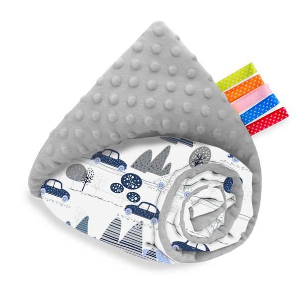 Kocyk Dwustronny Minky Bawełna 75x100cm Wzory!!!