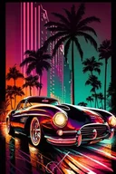 Puzzle - PUZZLE Auta Klasyki Vintage Retro Art A3 252 el z Nadrukiem + IMIĘ Pudełko - miniaturka - grafika 1