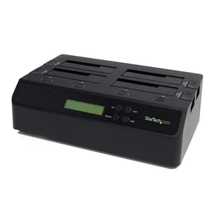 StarTech SATDOCK4U3RE duplikator Duplikator HDD 3 kopii Czarny - Duplikatory płyt - miniaturka - grafika 1
