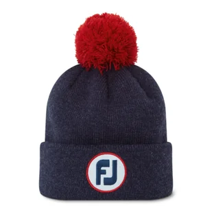 Ocieplana czapka golfowa Footjoy Solid Pom Pom Beanie - Golf - miniaturka - grafika 1
