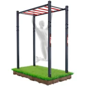 Wyposażenie sportowe i gimnastyczne - K-SPORT Drabinka pozioma zewnętrzna KSOZ008 - miniaturka - grafika 1