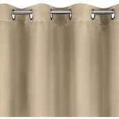 Zasłony - Zasłona EUROFIRANY Nerisa 140 x 250 cm Beżowy - miniaturka - grafika 1