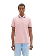 Koszulki męskie - TOM TAILOR Męska koszulka polo, 11055-Morning Pink, XXL 1036370, 11055 – Morning Pink, XXL - miniaturka - grafika 1