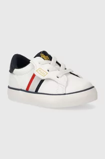 Buty dla dziewczynek - Polo Ralph Lauren sneakersy dziecięce kolor biały - grafika 1