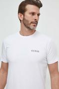 Koszulki męskie - Guess t-shirt męski kolor biały z nadrukiem - miniaturka - grafika 1
