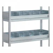 Szafy i regały magazynowe - META Ogrodzenie półkowe dla FIX, CLIP, 1000x500 mm 97170 - miniaturka - grafika 1