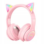 Słuchawki - Słuchawki gamingowe ONIKUMA B90 różowe z mikrofonem wygodne dźwięk stereo - miniaturka - grafika 1