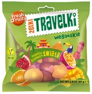 Żelki - Żelki Wegańskie Travelki Smaki Świata Fresh&Fruity 80G - miniaturka - grafika 1