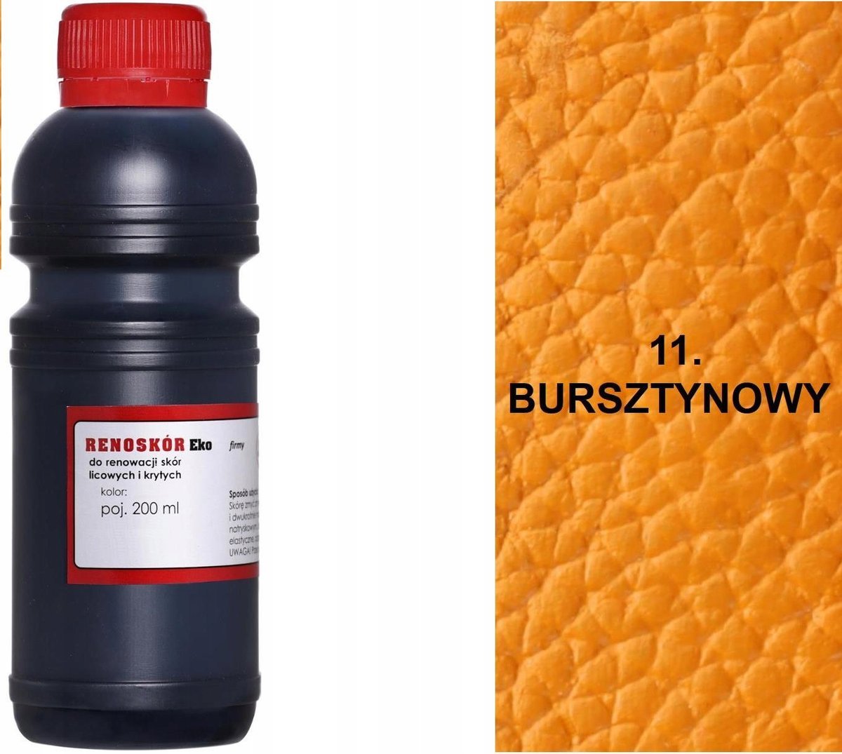 G12-91 BURSZTYNOWY 11 RENOSKÓR FARBA DO RENOWACJI SKÓRY LICOWEJ LAKIER 200