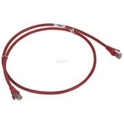Przewody elektryczne - Legrand Kabel krosowy Patch Cord) F/UTP kat.6 czerwony 1m LSOH 051854 051854 - miniaturka - grafika 1