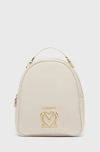 Love Moschino plecak damski kolor beżowy mały gładki - Plecaki - miniaturka - grafika 1