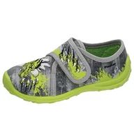 Kapcie damskie - Fischer Boogy kapcie chłopięce, szary/zielony, 31 EU - miniaturka - grafika 1