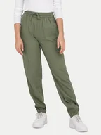 Spodnie sportowe damskie - ONLY Spodnie dresowe Caro 15310987 Zielony Cargo Fit - miniaturka - grafika 1