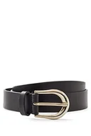 Paski - BOSS Damski pasek Carol 3 cm-VC pasek, Black2, 85 - miniaturka - grafika 1