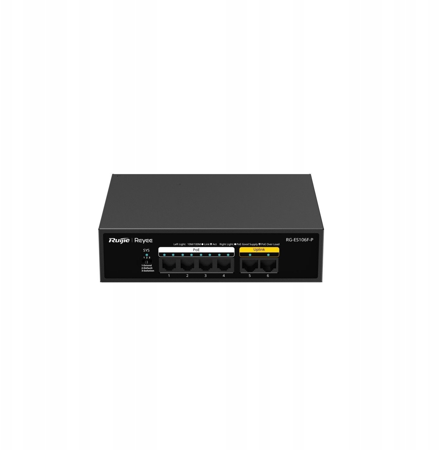SWITCH POE RG-ES106F-P 4-PORTOWY REYEE RG-ES106F-P