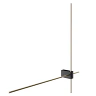 Lampy ścienne - Stylowy kinkiet Pars – LED w czarno-złotej kolorystyce - miniaturka - grafika 1