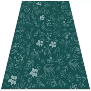 Dywan winylowy do domu Botaniczne kwiaty 140x210 cm - Dywany - miniaturka - grafika 1