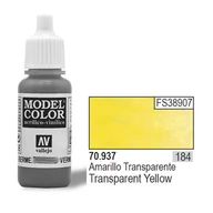 Akcesoria i części modelarskie - Vallejo Farba akrylowa transparent - Yellow nr 70937 (184) / 17ml 70937 - miniaturka - grafika 1