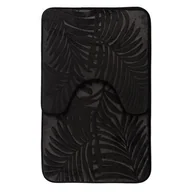 Dywaniki łazienkowe - Komplet dywaników łazienkowych FLORYDA 2 sztuki czarny - miniaturka - grafika 1