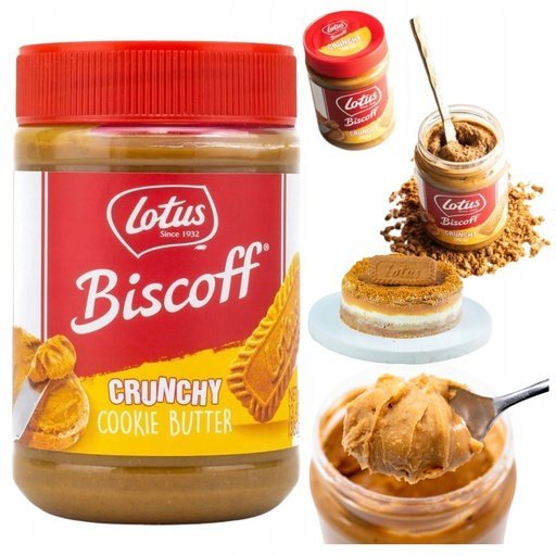 Lotus Biscoff Spread Crunchy Krem Herbatnikowy Z Kawałkami Ciasteczek 700g