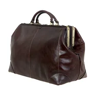 Walizki - Kufer podróżny szlachetna skóra licowa ciemny brąz - miniaturka - grafika 1