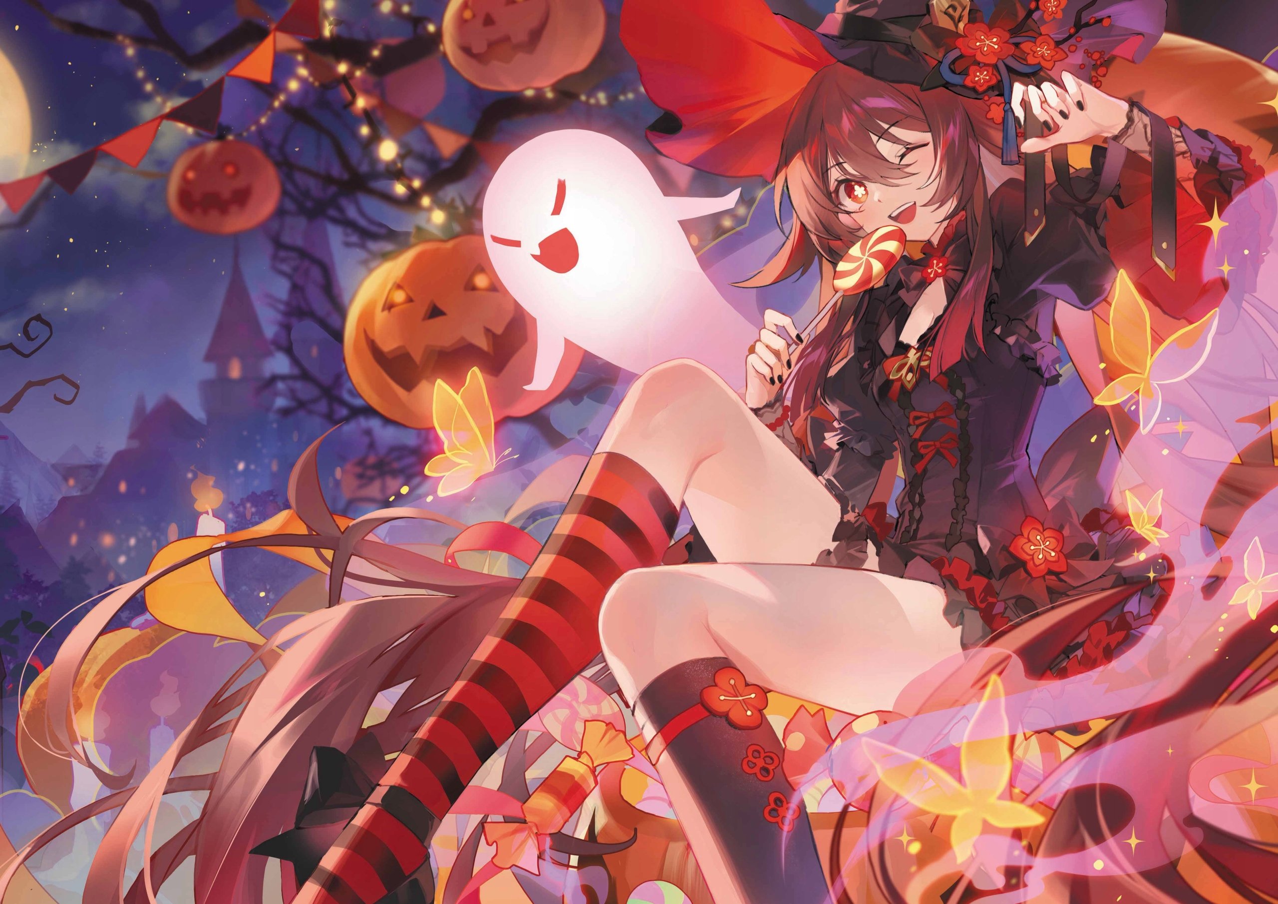 Plakat A1 Genshin Impact Anime Gra Hu Tao Hutao