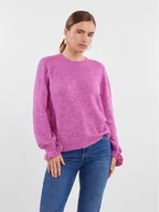 Swetry damskie - YAS Sweter 26030706 Różowy Regular Fit - miniaturka - grafika 1