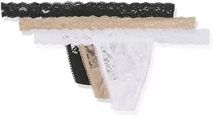 Sylvie Flirty Lingerie Damskie stringi Abby (3 sztuki), biały/kolor skóry/czarny, rozmiar uniwersalny duże rozmiary - Majtki damskie - miniaturka - grafika 1