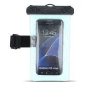 Etui i futerały do telefonów - TF1 Pokrowiec wodoodporny z opaską na ramię 5,5" niebieski - miniaturka - grafika 1