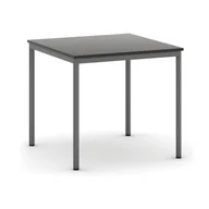 Stoły - B2B Partner Stół do jadalni 800 x 800 mm, blat wenge, nogi ciemnoszare - miniaturka - grafika 1