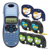 Drukarki kart i etykiet - Drukarka etykiet DYMO LetraTag LT-100H 160dpi / do 12mm / z 7 szt. taśm LT w zestawie KUP z zamiennikami i oszczędzaj! - ZADZWOŃ 730 811 399 - miniaturka - grafika 1