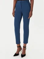 Spodnie damskie - Patrizia Pepe Spodnie materiałowe 8P082/ A715 Niebieski Slim Fit - miniaturka - grafika 1