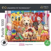 Puzzle - Trefl Prime - Puzzle UFT Cuteness Overload: Doggy Peekers - 1000 Elementów, Najgrubsza Tektura, BIO, Psy, Zwierzęta, Słodki Obrazek, Słodycze, Lody, Kreatywna Rozrywka dla Dorosłych i Dzieci od 12 Lat 10699 - miniaturka - grafika 1