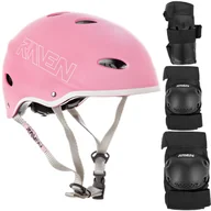 Ochraniacze - Zestaw Raven Kask F511 Pink M + Ochraniacze Dexard Black M - miniaturka - grafika 1