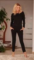 Moda i Uroda OUTLET - Komplet piżama - koszulka, długie spodnie (wiskoza) Calpe - czarny rozm. L - miniaturka - grafika 1