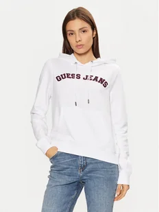 Guess Jeans Bluza W5RQ17 K68I4 Biały Regular Fit - Bluzy damskie - miniaturka - grafika 1