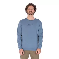 Bluzy męskie - Hurley Męska bluza polarowa M Bengal, średni niebieski, XL - miniaturka - grafika 1