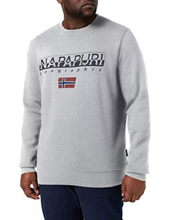 NAPAPIJRI B-ayas C bluza męska (1 opakowanie), Średni szary melanżowy, XL - Bluzy męskie - miniaturka - grafika 1