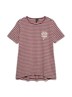 Koszulki i topy damskie - Vero Moda Koszulka w kolorze bordowym - miniaturka - grafika 1