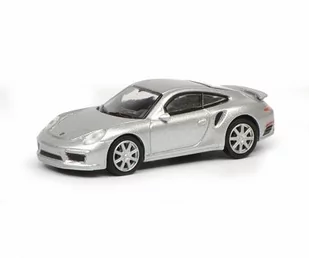 Schuco Porsche 911 (991) Turbo S Silver 1:87 452633100 - Samochody i pojazdy dla dzieci - miniaturka - grafika 1