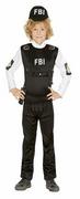 Stroje karnawałowe - Guirca FBI Agent kostium policjant kostium dla dzieci policji Cop SEC SWAT rozm. 110  152, 110/116 - miniaturka - grafika 1