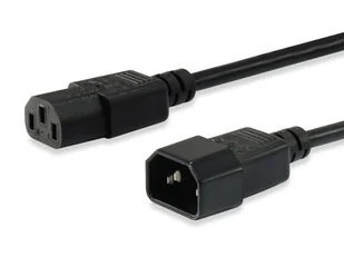 Equip 112100 kabel zasilające Czarny 1,8 m C14 panel C13 panel - Kable komputerowe i do monitorów - miniaturka - grafika 1