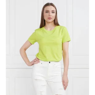 Armani Exchange T-shirt | Regular Fit - Koszulki i topy damskie - miniaturka - grafika 1