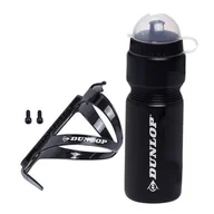 Shakery i bidony sportowe - Bidon rowerowy DUNLOP 750ml z koszykiem czarny - miniaturka - grafika 1