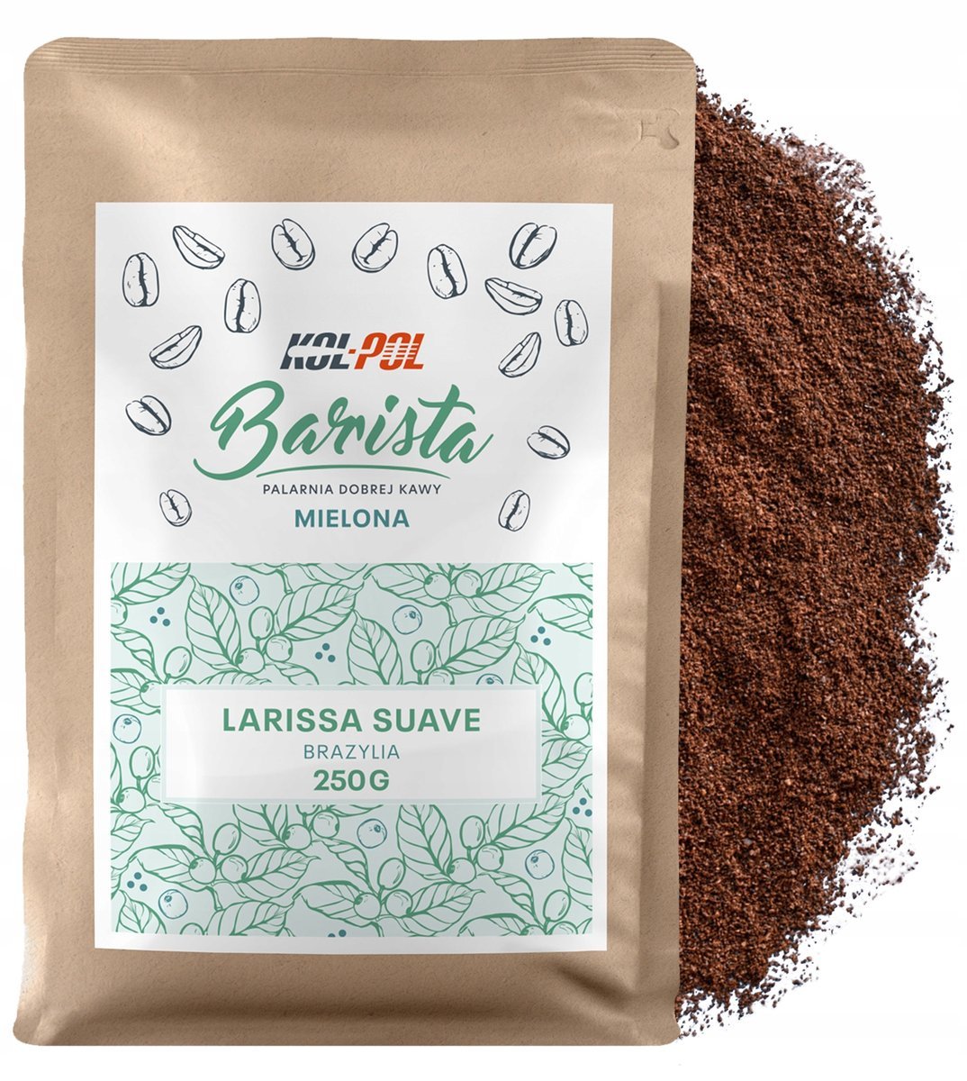 KAWA MIELONA 250g Kawa 100% Arabica Świeżo Palona - Larissa Suave x Kol-Pol