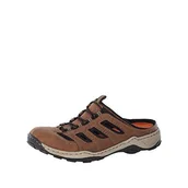 Klapki i japonki męskie - Rieker Męskie klapki 8096, Braun Kombi, 43 EU - miniaturka - grafika 1