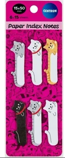 Zakładki indeksujące 50x15mm Cats - Centrum - Zakładki do książek - miniaturka - grafika 1