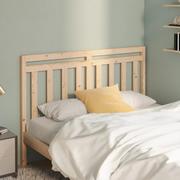 Inne meble do sypialni - Lumarko Wezgłowie łóżka, 146x4x100 cm, lite drewno sosnowe - miniaturka - grafika 1