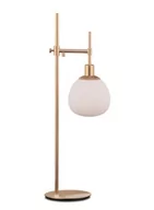 Lampy stojące - Maytoni Modernistyczna LAMPKA stojąca ERICH MOD221-TL-01-G Maytoni nocna LAMPA do sypialni kula ball biała MOD221-TL-01-G - miniaturka - grafika 1