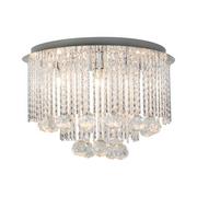 Lampy sufitowe - Zuma Line Plafon SITANO 19156L srebrna oprawa w stylu glamour 19156L - miniaturka - grafika 1